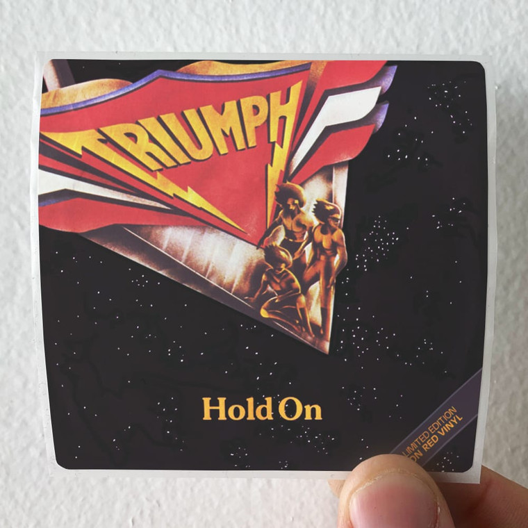 Triumph Hold On Album Cover Sticker