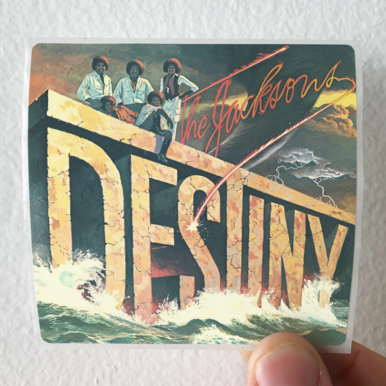 The Jacksons Destiny Album Cover Sticker