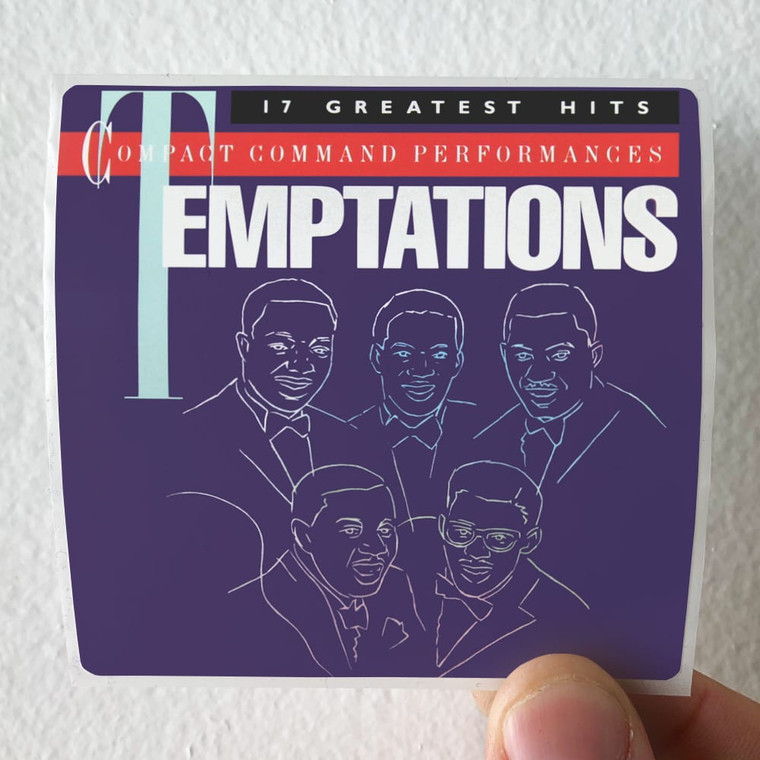 The Temptations 17 Greatest Hits Album Cover Sticker