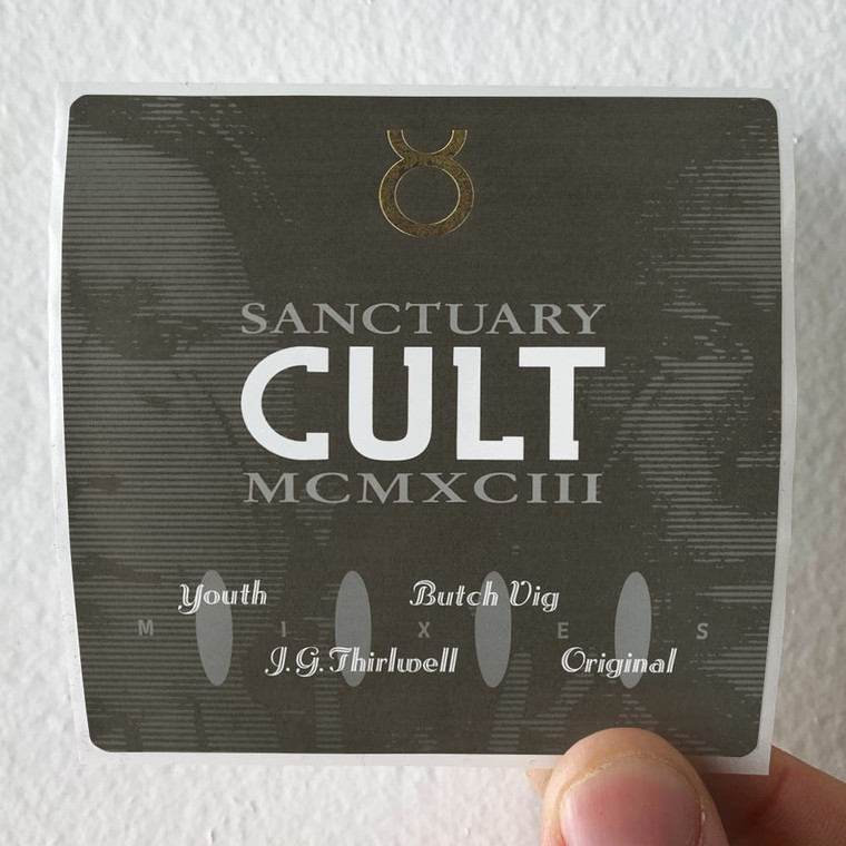 The Cult Sanctuary Mcmxciii Mixes Album Cover Sticker