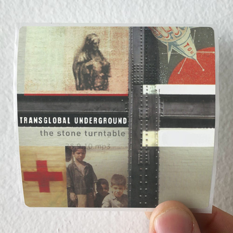 Transglobal Underground The Stone Turntable Album Cover Sticker