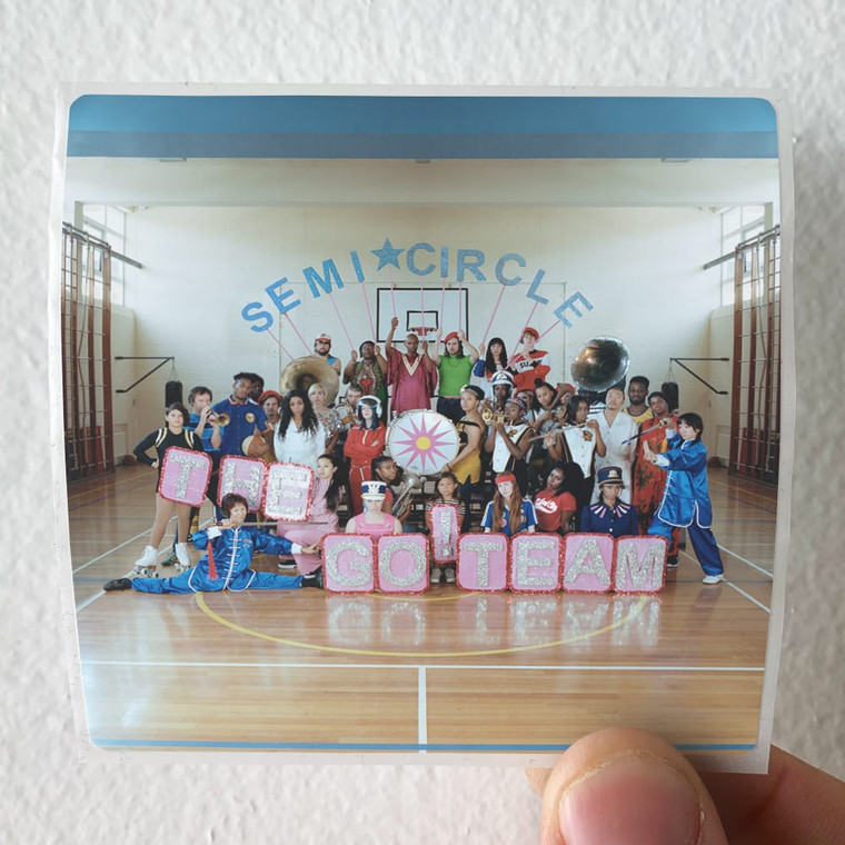 The Go Team Semicircle Album Cover Sticker