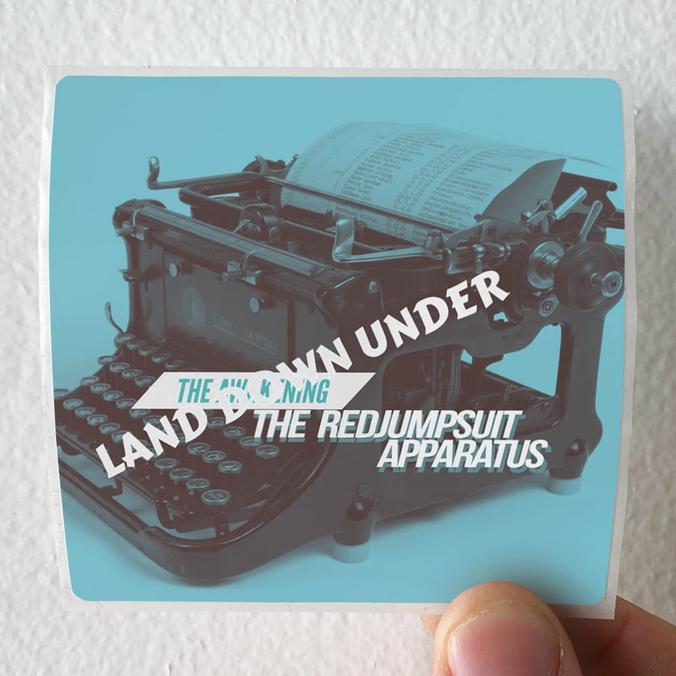 The Red Jumpsuit Apparatus Land Down Under Album Cover Sticker