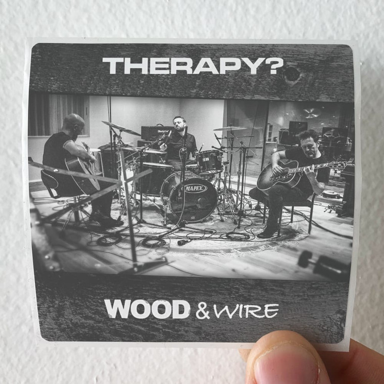 Therapy_ Wood Wire Album Cover Sticker