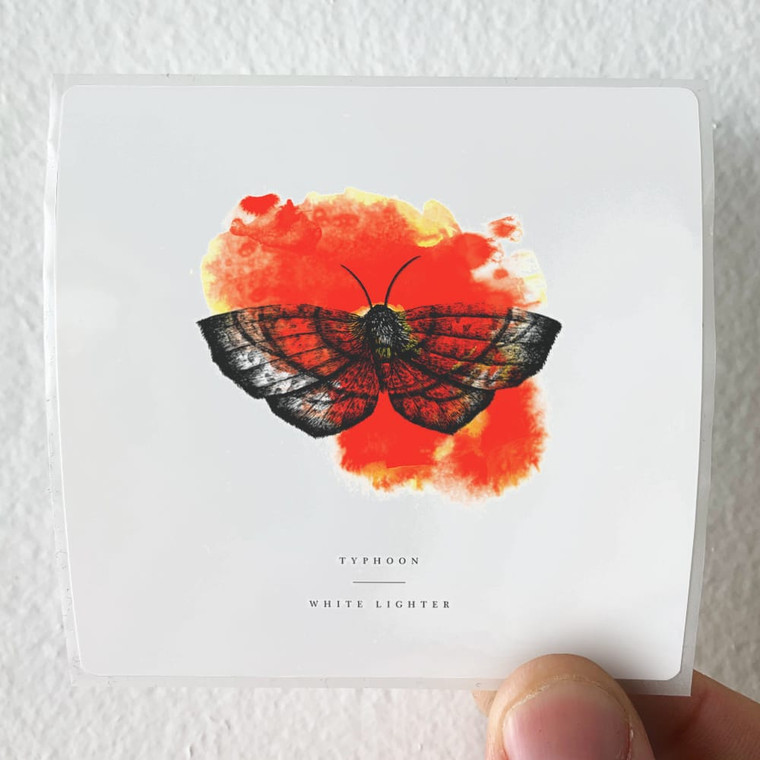Typhoon White Lighter Album Cover Sticker