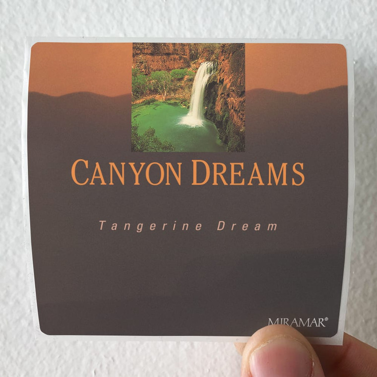Tangerine Dream Canyon Dreams Album Cover Sticker