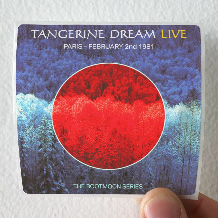 Tangerine Dream The Bootmoon Series Paris February 2Nd 1981 Album Cover Sticker