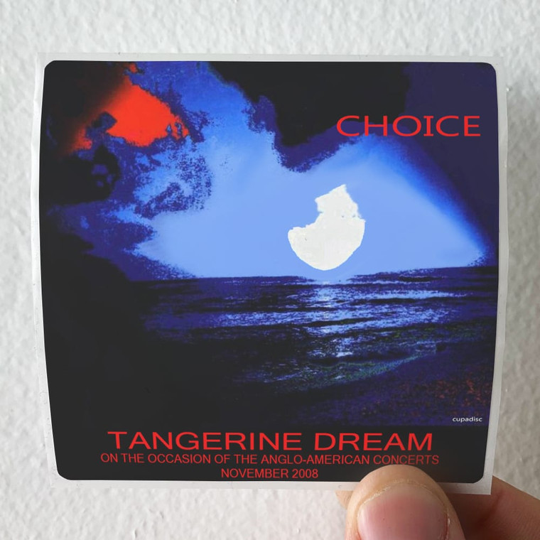 Tangerine Dream Choice Album Cover Sticker