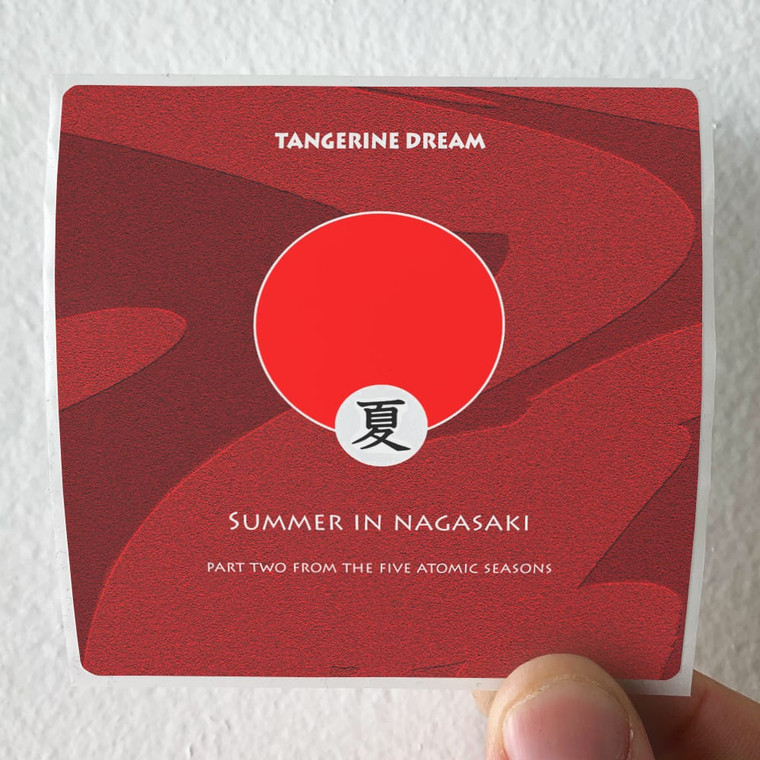 Tangerine Dream Summer In Nagasaki Album Cover Sticker