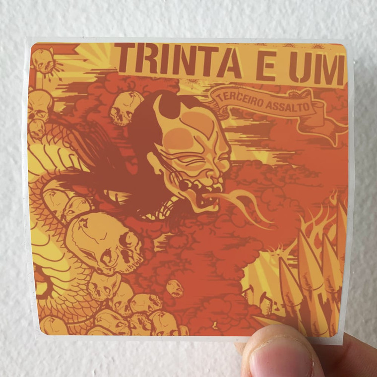 Trinta e Um Terceiro Assalto Album Cover Sticker