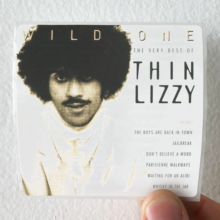 Thin Lizzy Wild One The Very Best Of Thin Lizzy Album Cover Sticker Thin Lizzy Wild One The Very Best Of Thin Lizzy Album Cover Sticker