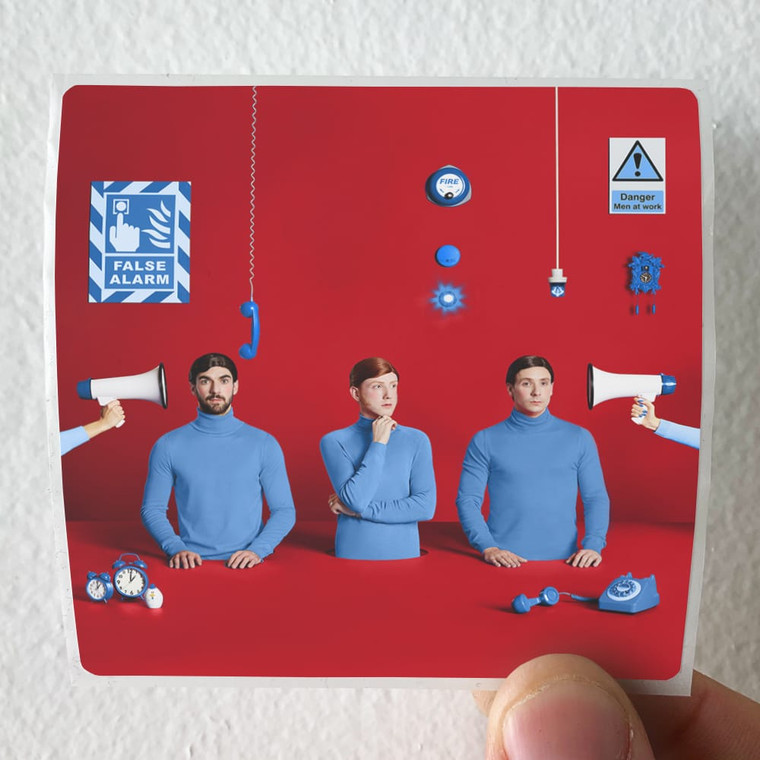 Two Door Cinema Club False Alarm Remixed Album Cover Sticker Two Door Cinema Club False Alarm Remixed Album Cover Sticker