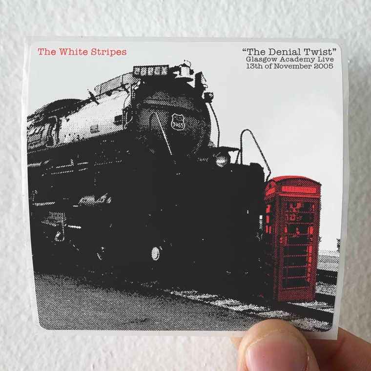 The White Stripes The Denial Twist Live At Glasgow Academy 13112005 Album Cover Sticker