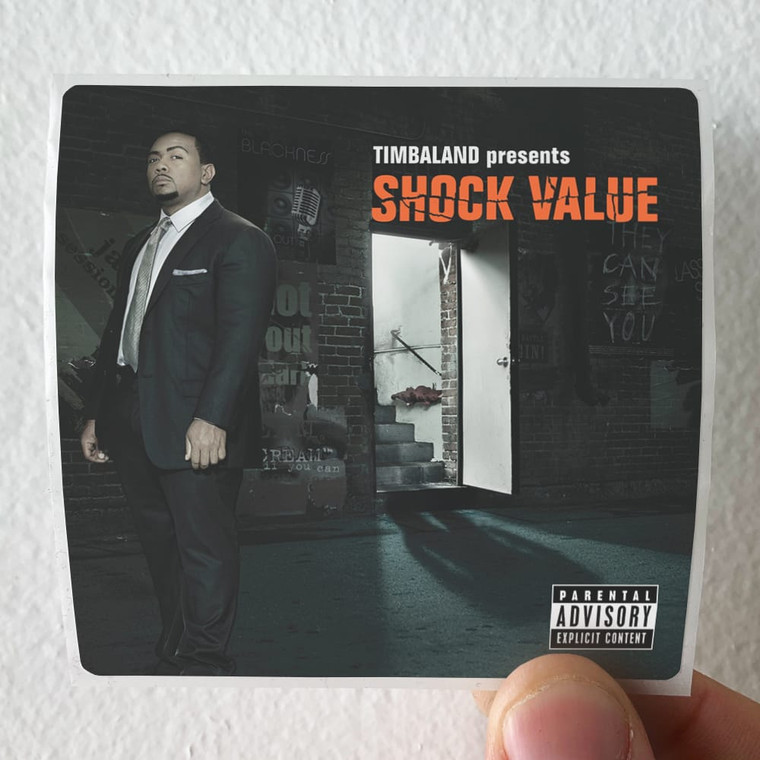 Timbaland Shock Value Album Cover Sticker