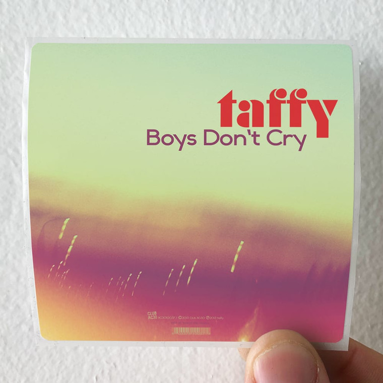 Taffy Tumbling Boys Dont Cry Album Cover Sticker