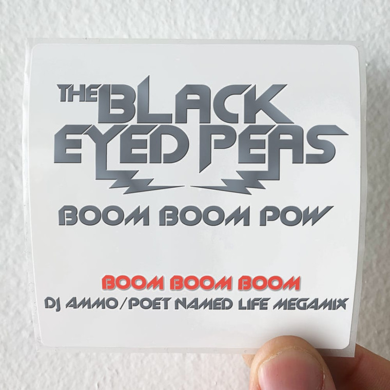 The Black Eyed Peas Boom Boom Pow Album Cover Sticker