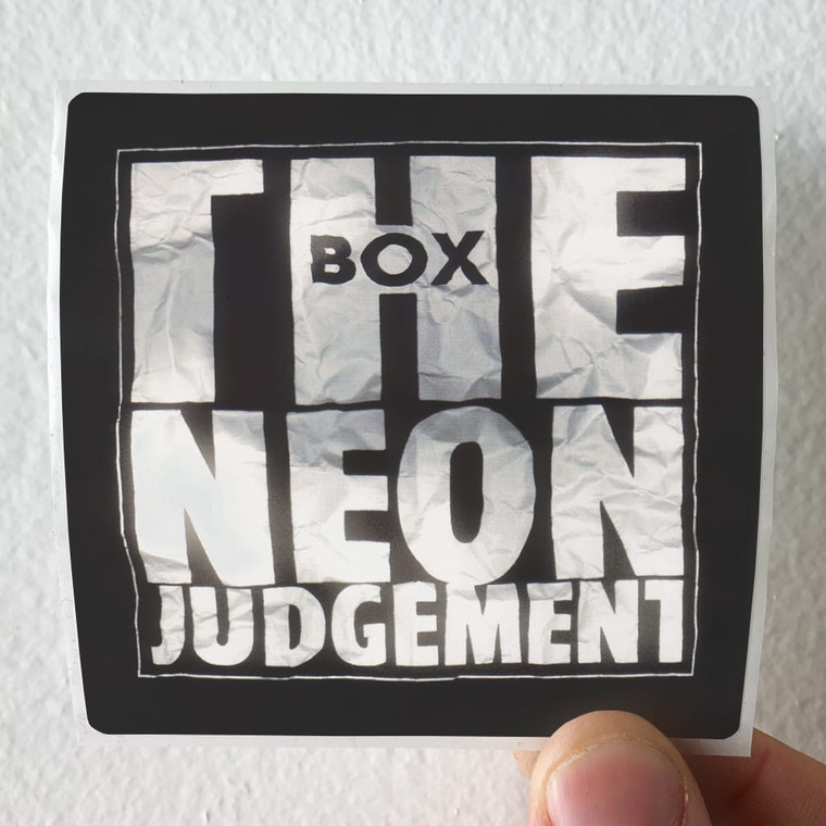 The Neon Judgement The Box Album Cover Sticker