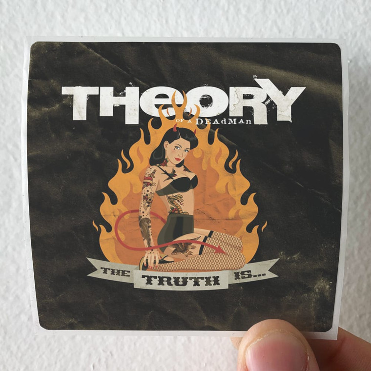 Theory of a Deadman The Truth Is Album Cover Sticker