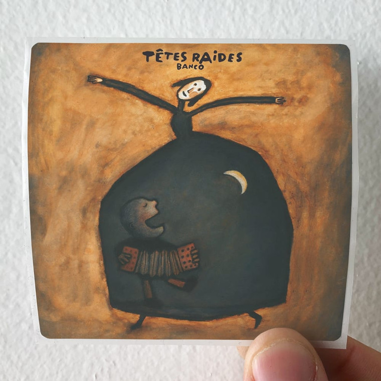 Tetes Raides Banco Album Cover Sticker