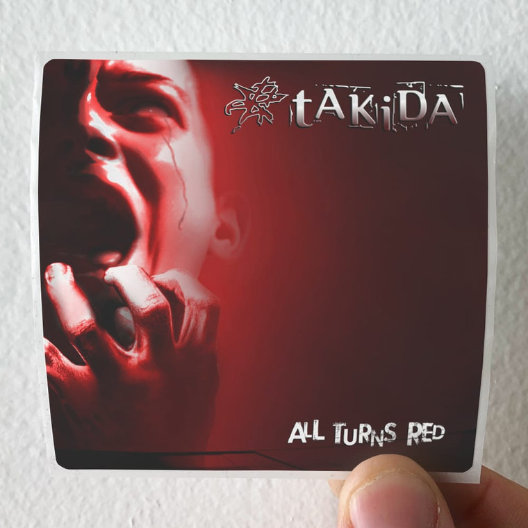 Takida All Turns Red Album Cover Sticker