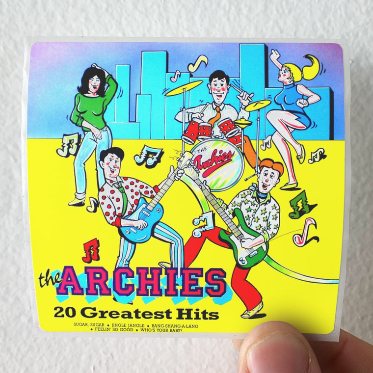 The Archies 20 Greatest Hits Album Cover Sticker