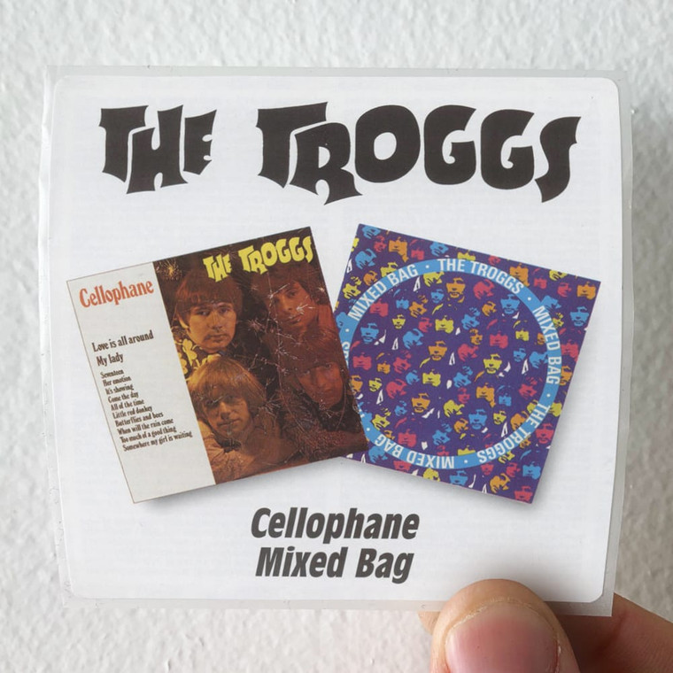 The Troggs Cellophane Mixed Bag Album Cover Sticker