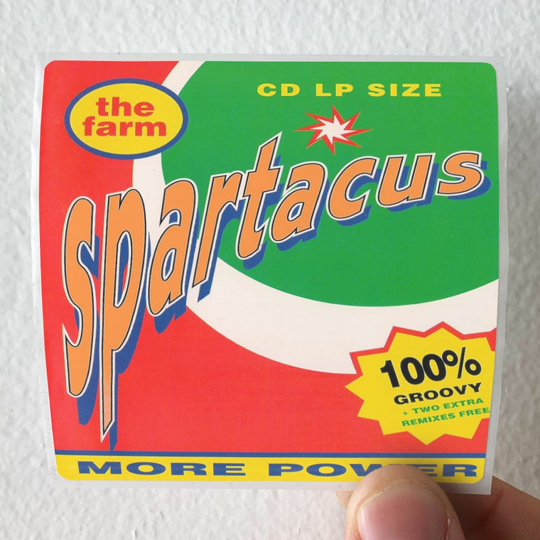The Farm Spartacus Album Cover Sticker