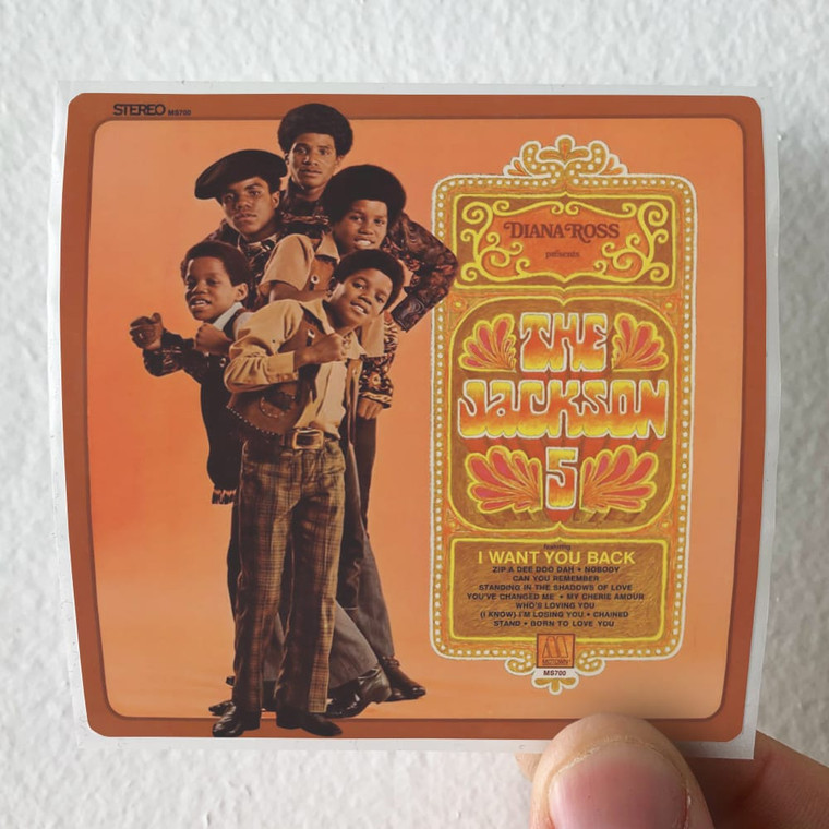 The Jackson 5 Diana Ross Presents The Jackson 5 Album Cover Sticker