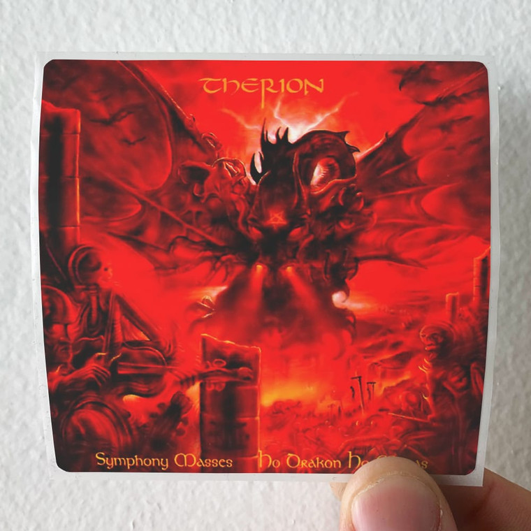 Therion Symphony Masses Ho Drakon Ho Megas 1 Album Cover Sticker