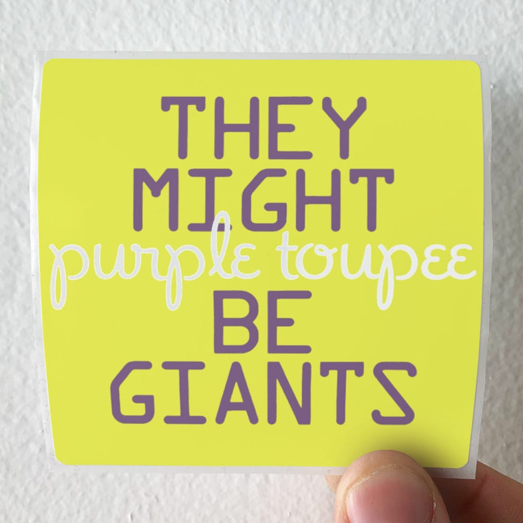 They Might Be Giants Purple Toupee Album Cover Sticker