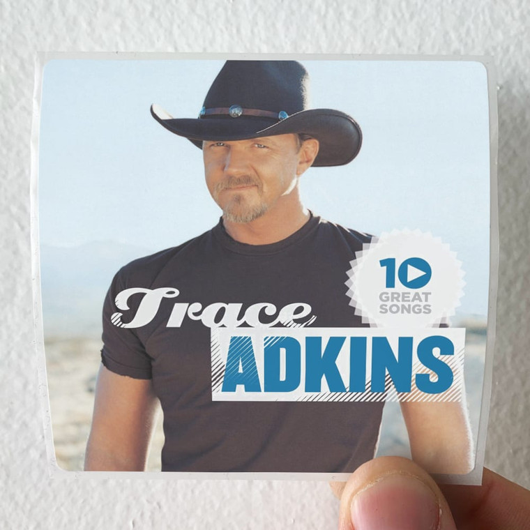 Trace Adkins 10 Great Songs Album Cover Sticker