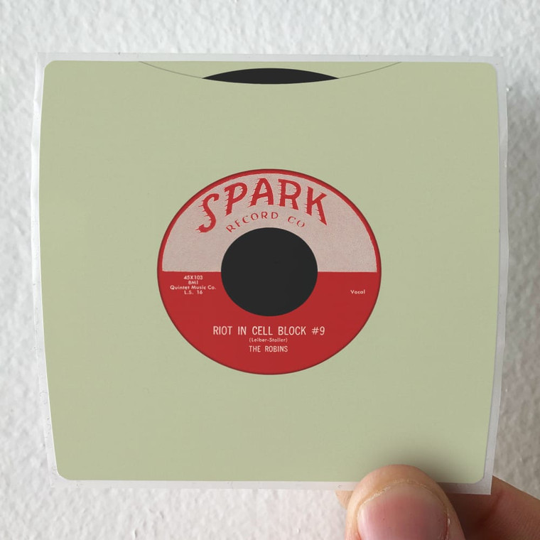 The Robins Riot In Cell Block 9 Wrap It Up Album Cover Sticker