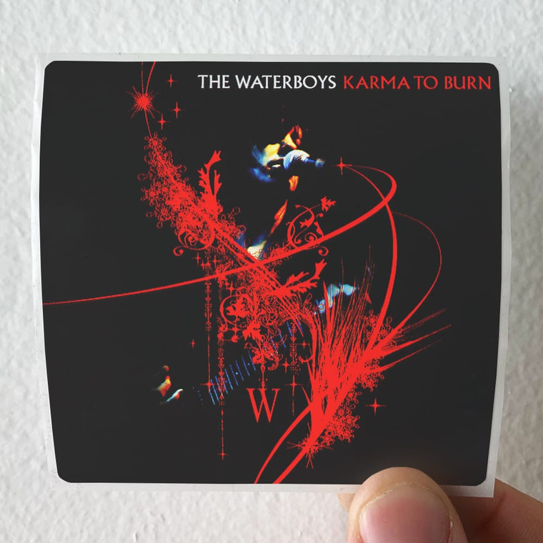 The Waterboys Karma To Burn Album Cover Sticker The Waterboys Karma To Burn Album Cover Sticker