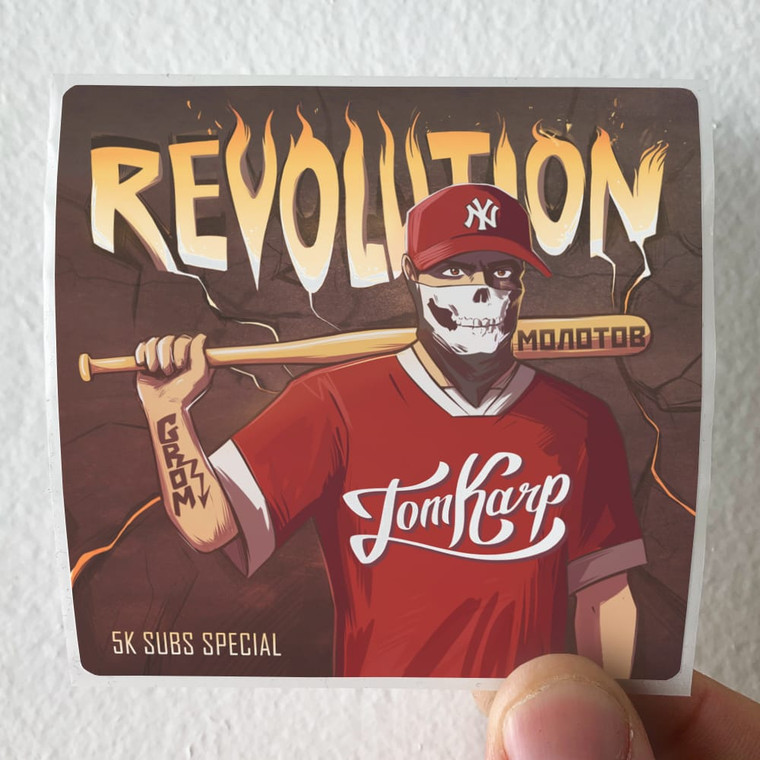 TomKarp Revolution Album Cover Sticker