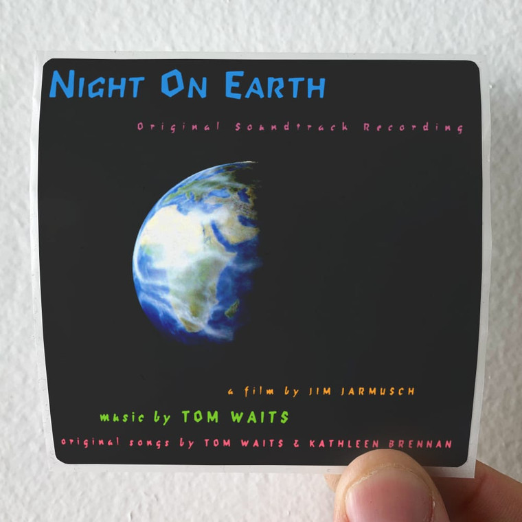 Tom Waits Night On Earth Album Cover Sticker