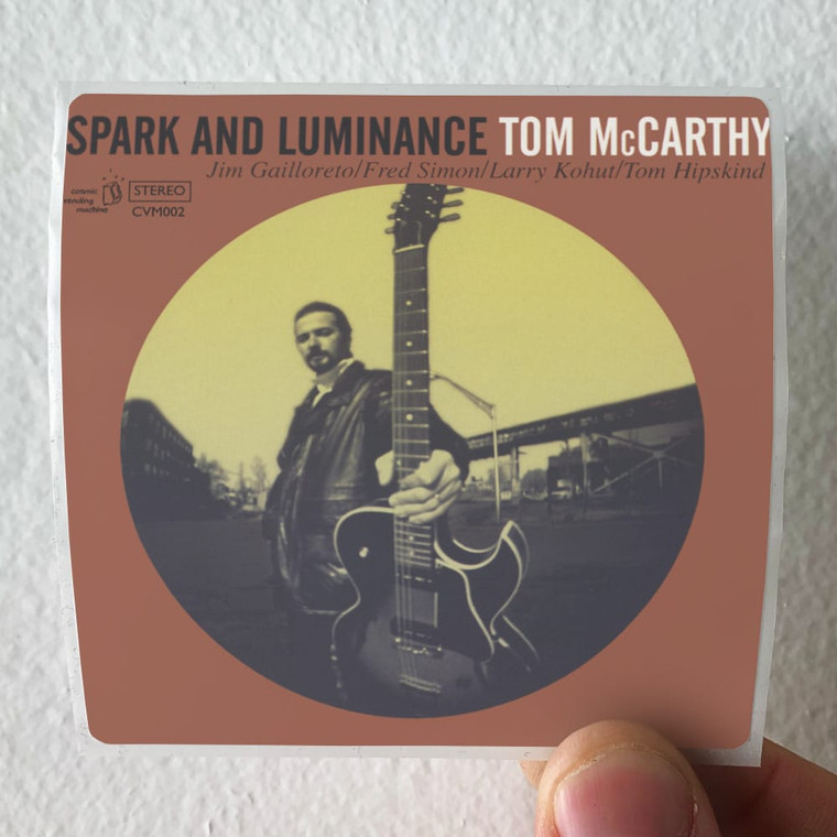 Tom McCarthy Spark And Luminance Album Cover Sticker