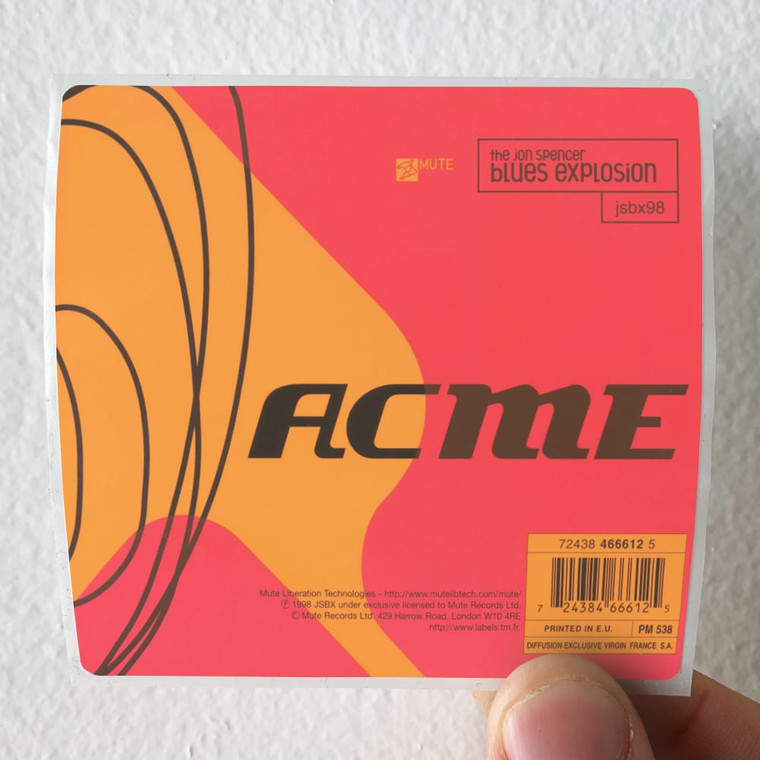 The Jon Spencer Blues Explosion Acme Album Cover Sticker