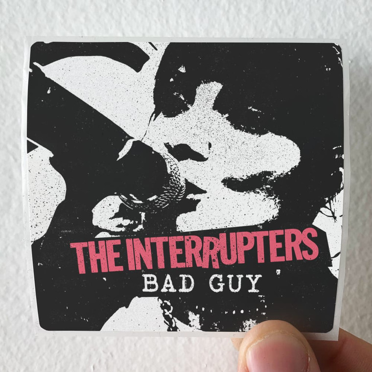 The Interrupters Bad Guy Album Cover Sticker