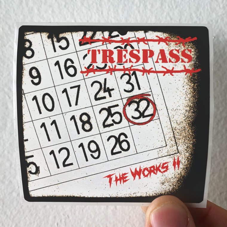 Trespass The Works Ii Album Cover Sticker