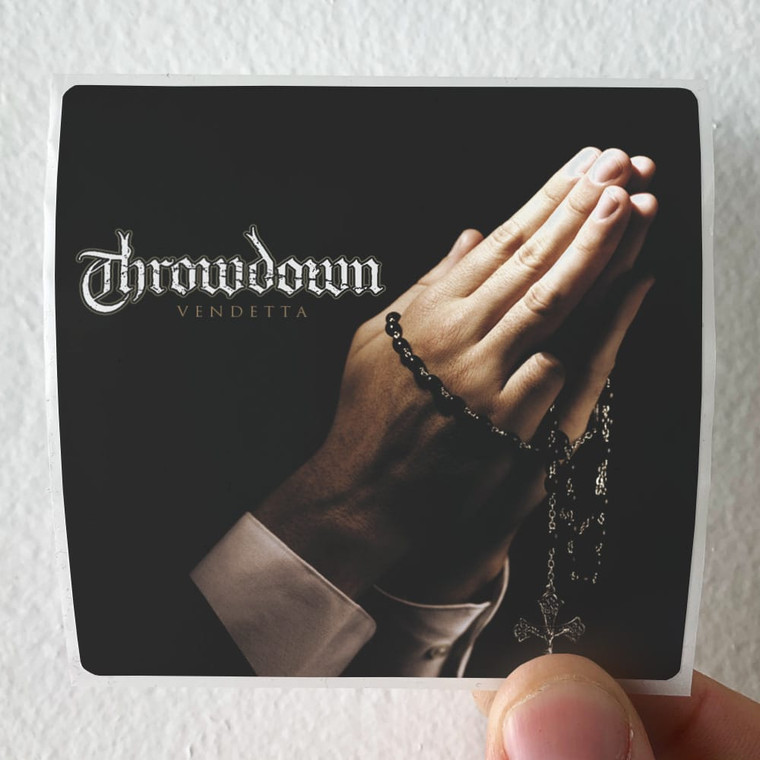 Throwdown Vendetta Album Cover Sticker