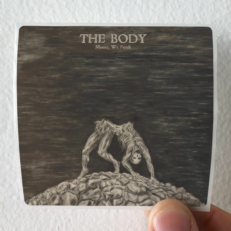 The Body Master We Perish Album Cover Sticker The Body Master We Perish Album Cover Sticker