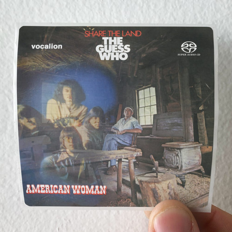 The Guess Who American Woman Share The Land Album Cover Sticker