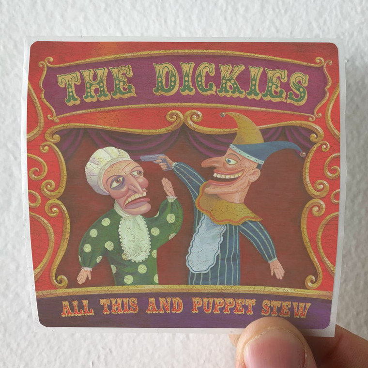 The Dickies All This And Puppet Stew 1 Album Cover Sticker