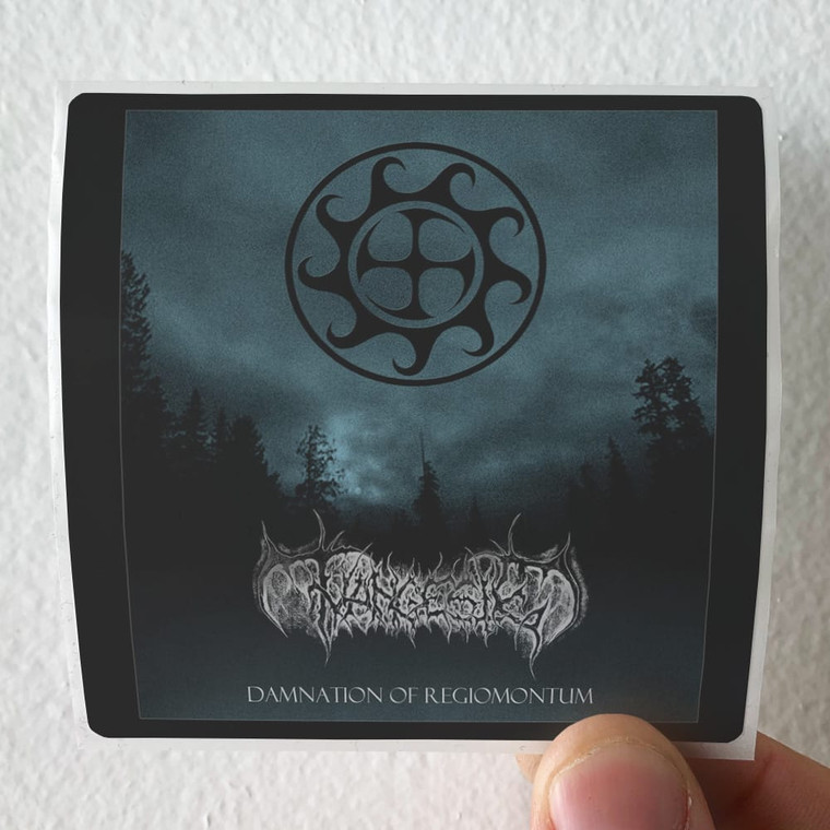 Tvangeste Damnation Of Regiomontum Album Cover Sticker