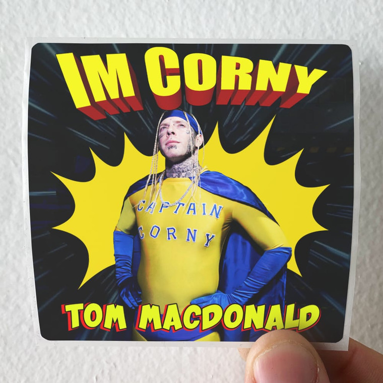 Tom MacDonald Im Corny Album Cover Sticker