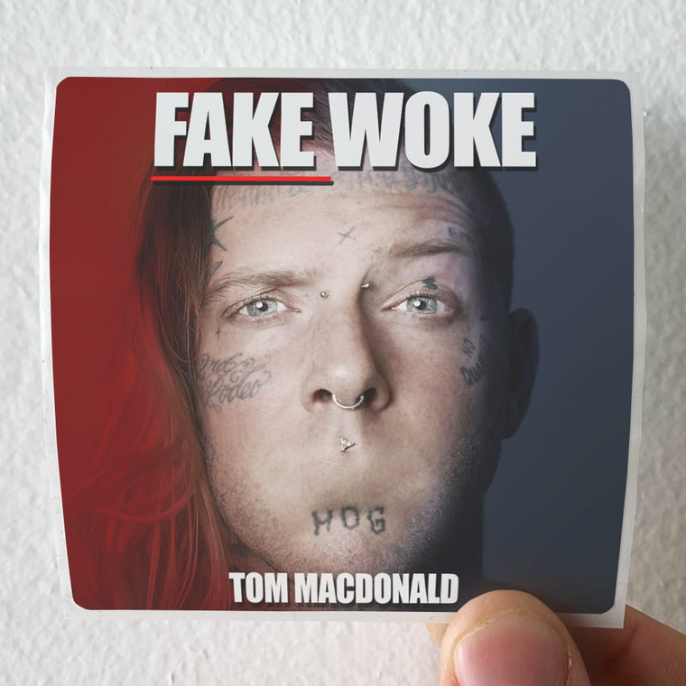 Tom MacDonald Fake Woke Album Cover Sticker