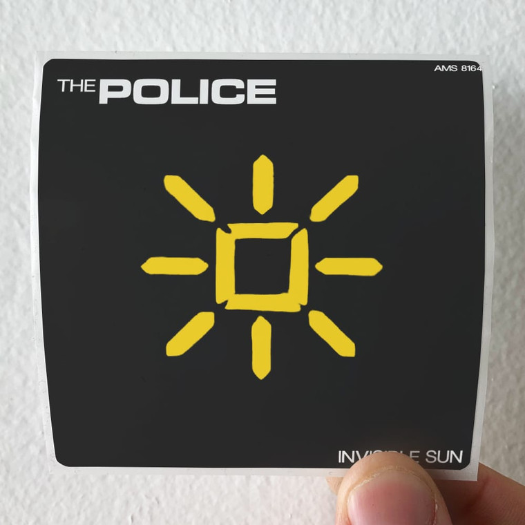 The Police Invisible Sun 1 Album Cover Sticker