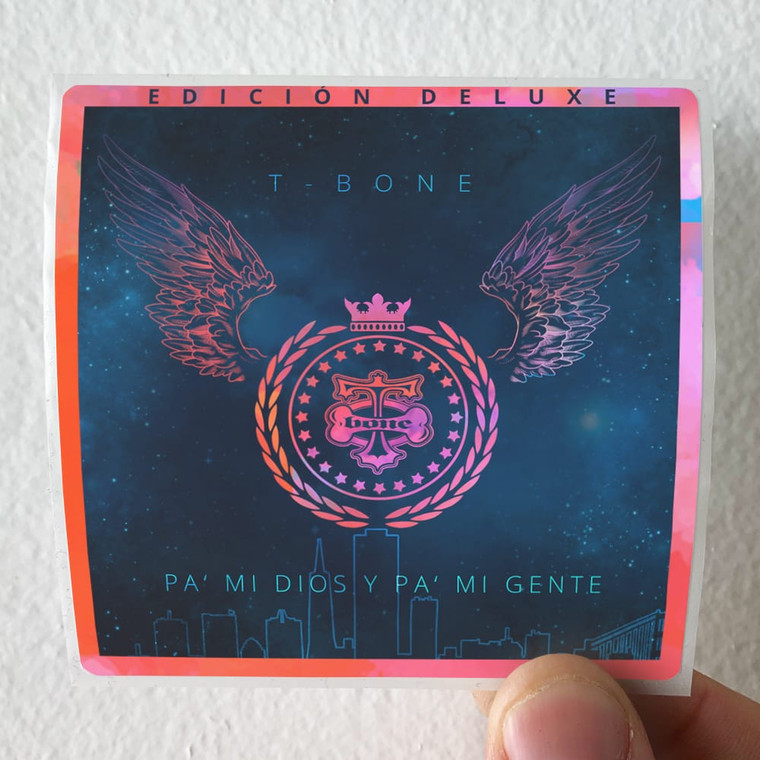 T-Bone Pa Mi Dios Y Pa Mi Gente Album Cover Sticker