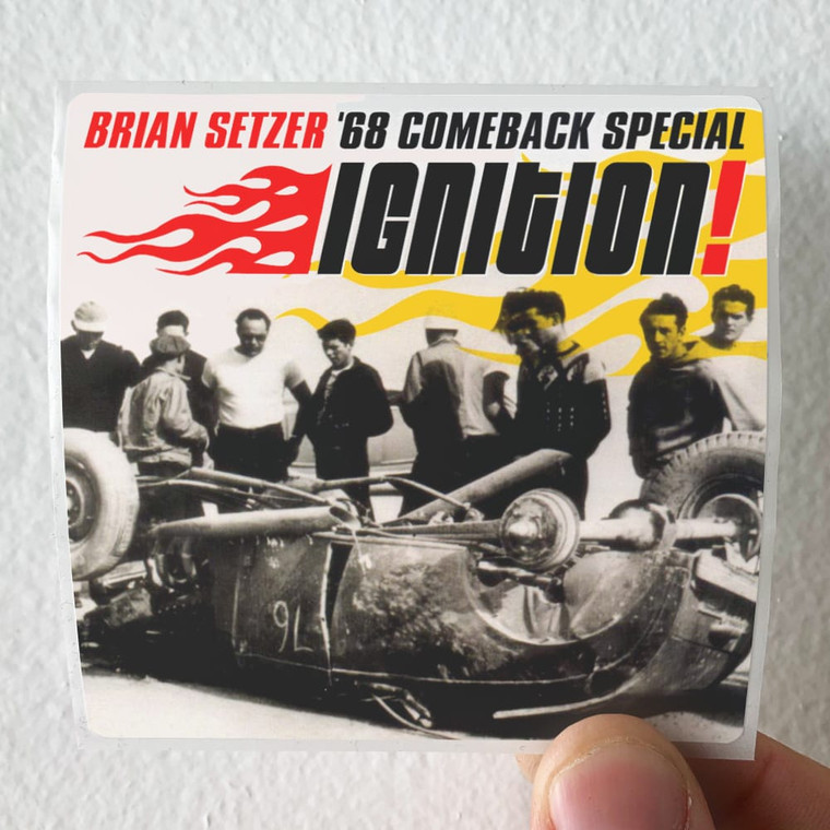 The Brian Setzer Orchestra Ignition Album Cover Sticker
