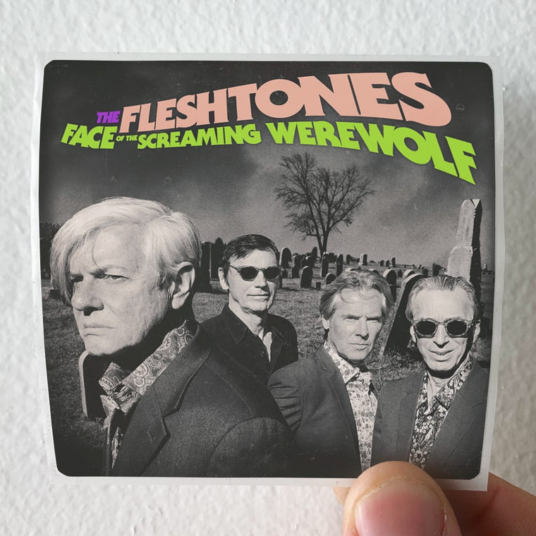 The Fleshtones Face Of The Screaming Werewolf Album Cover Sticker The Fleshtones Face Of The Screaming Werewolf Album Cover Sticker